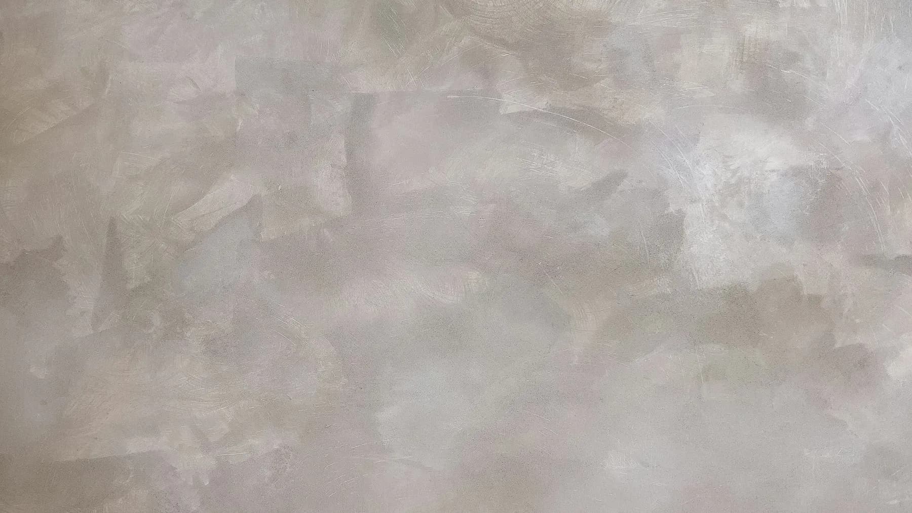 Wall in polished venetian plaster showing depth and tonal variation